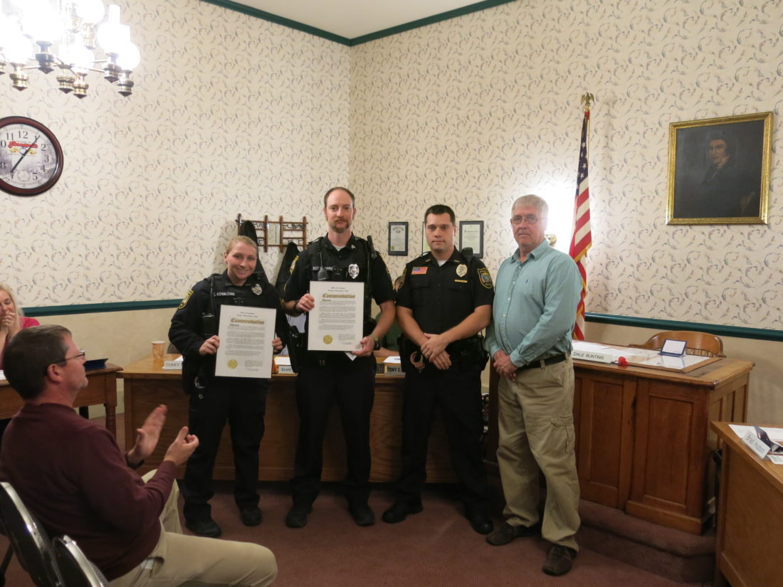 Village of Barnesville Police Officers Honored for Lifesaving Acts